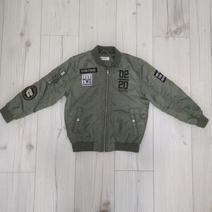 Kids Green Bomber Jacket